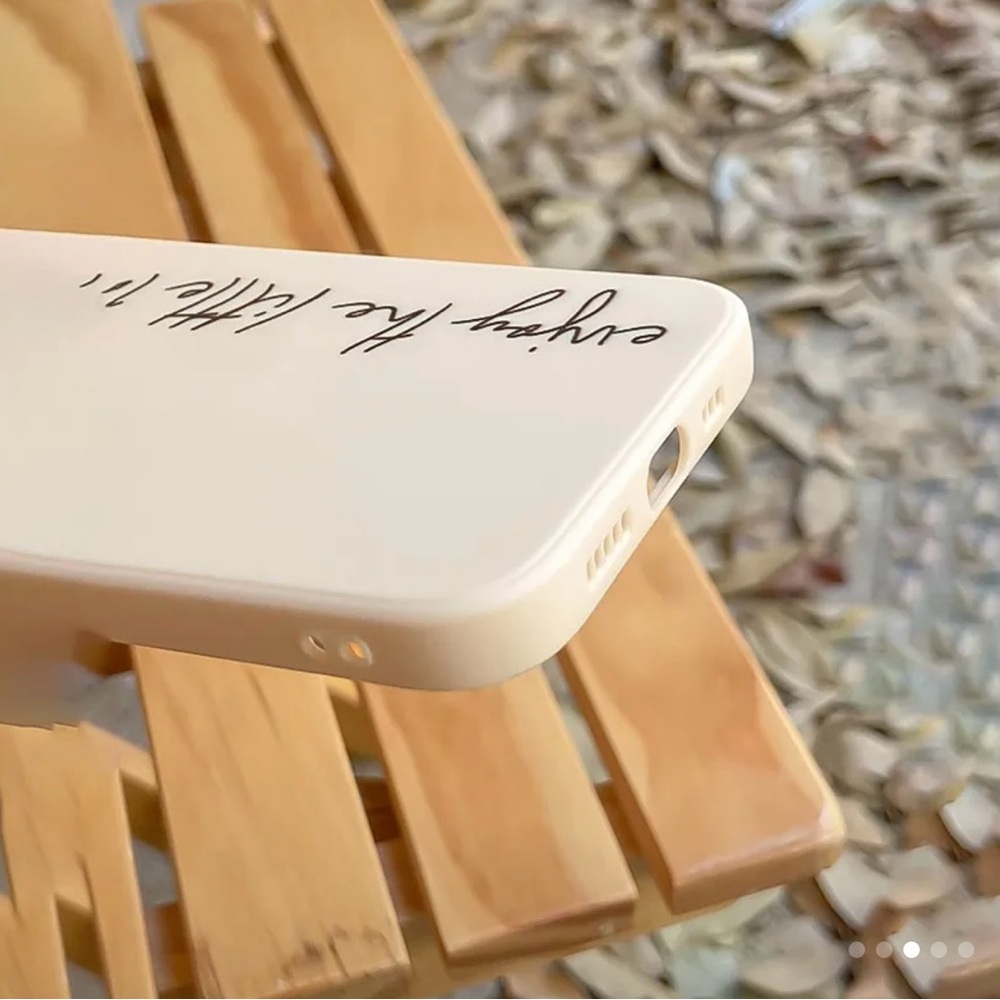 Apple iPhone Phone Case Minimalist TPU Protective Case Neutral Inspirational - Picture 2 of 2